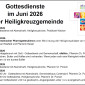 Gottesdienste im Juni