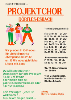 Projektchor Dörfles-Esbach 